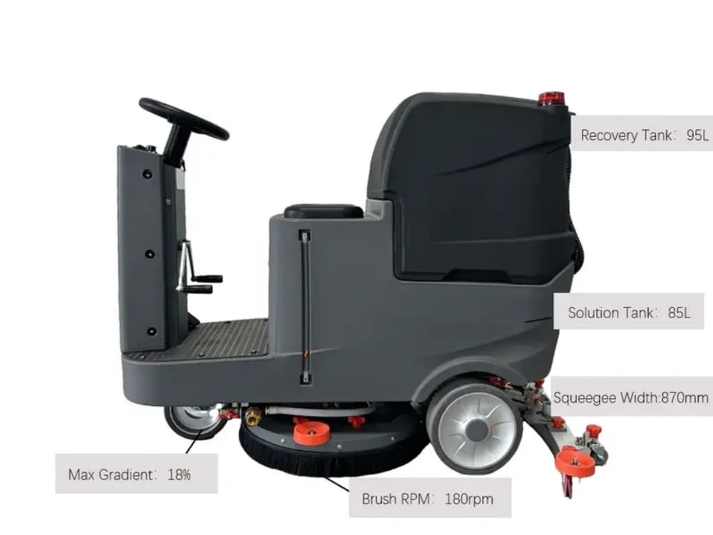 Alton A-7R Ride on Floor Scrubber