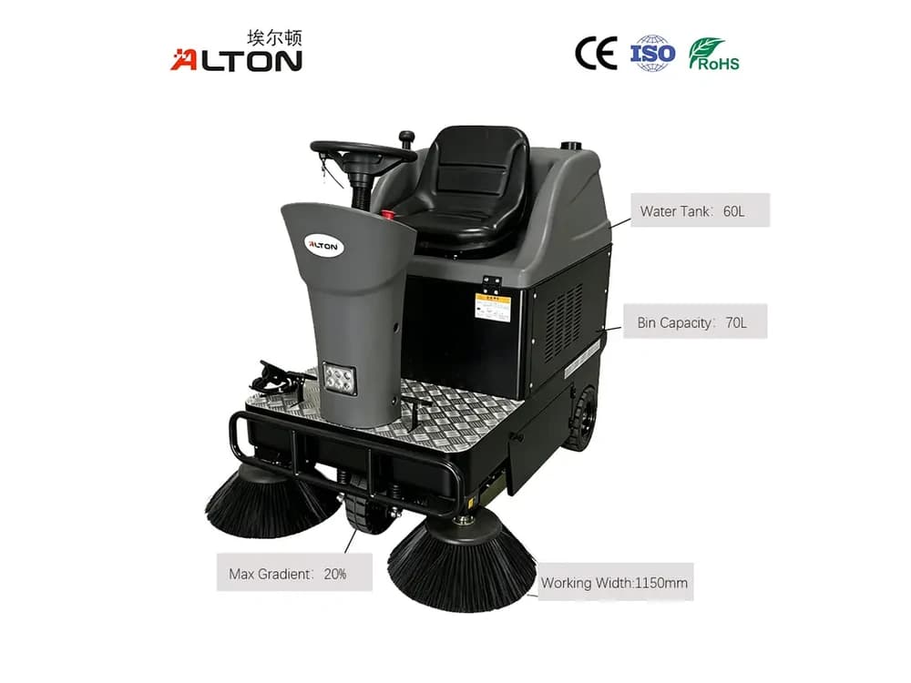ALTON S1250R tank capacity and working width