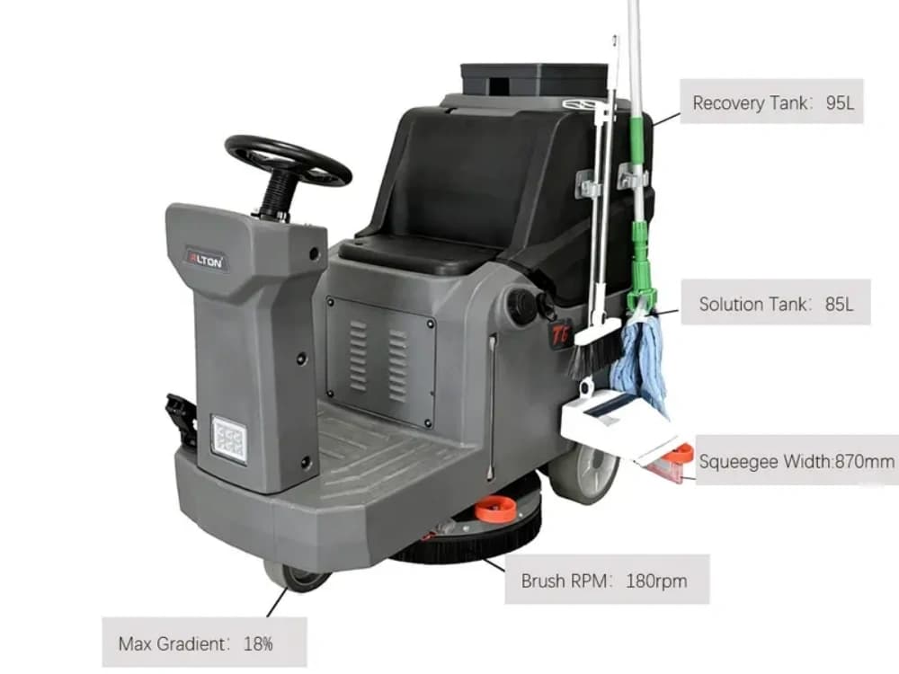Alton T6R Ride on Floor Scrubber