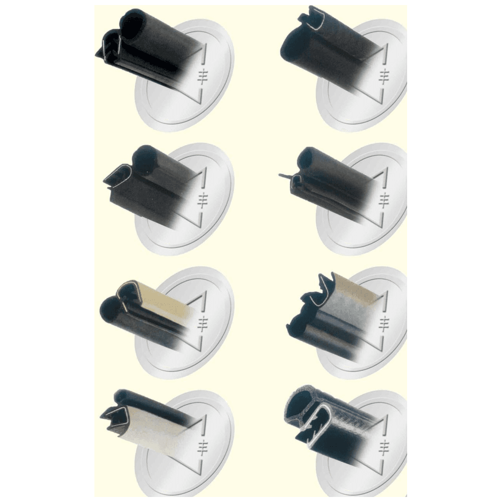Composite Sealing Strips (Solid Rubber + Sponge + Steel Insert)