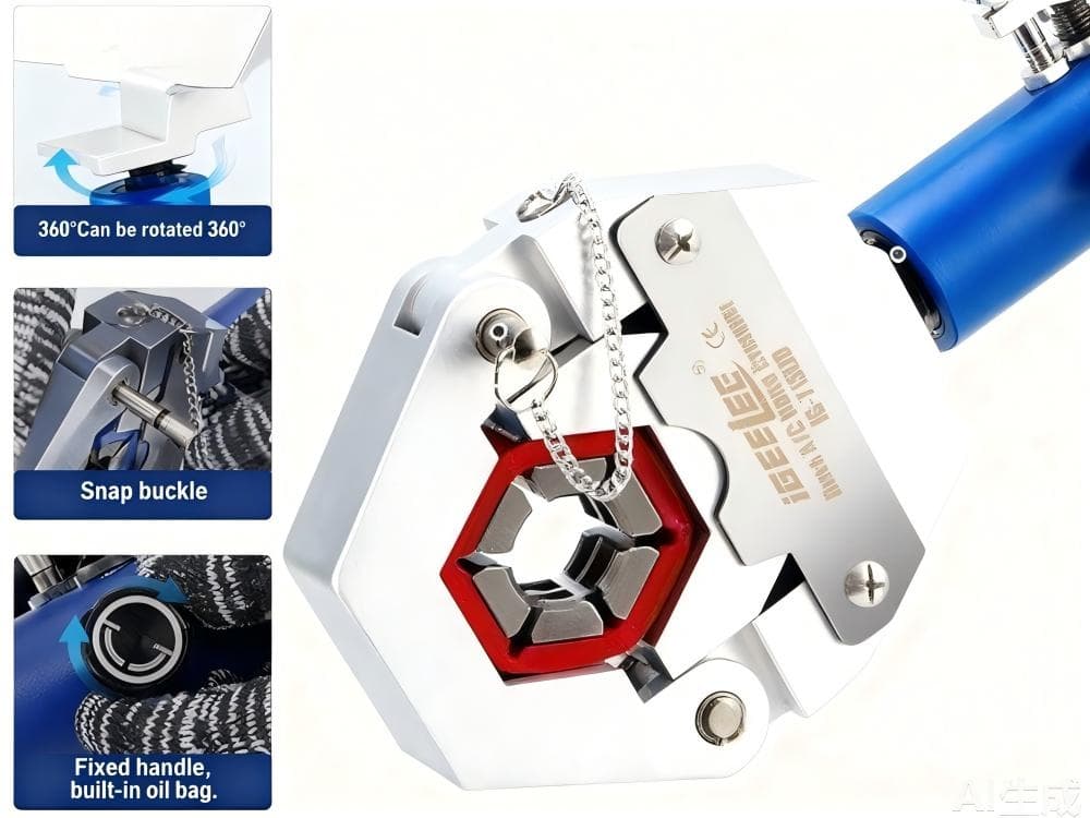Hydraulic Hose Crimper AC Crimping Tool for Barbed & Beaded Hose Fittings\\