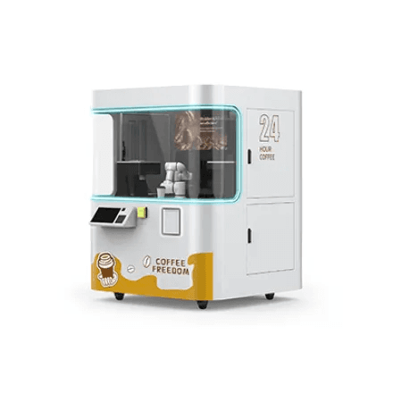 Single Robotic Arm Coffee Robot with Pattern Printing 3