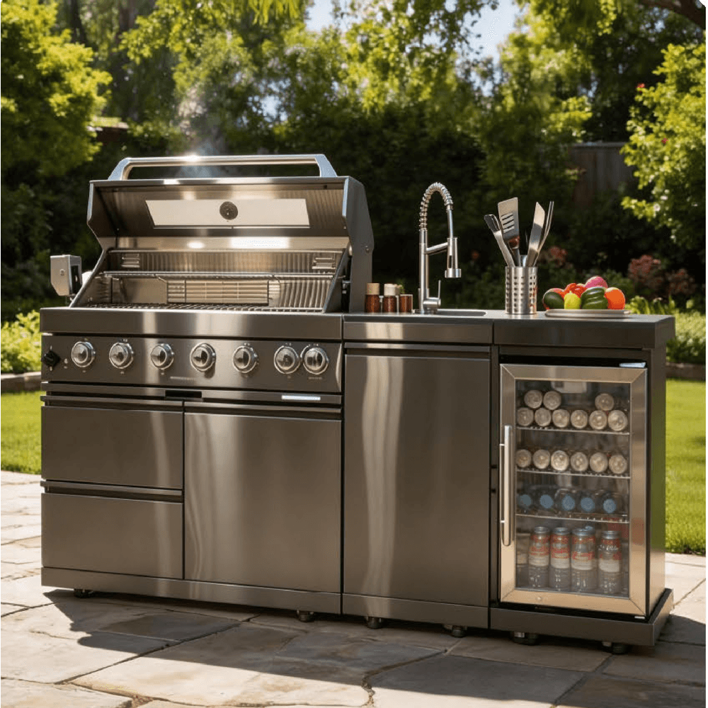 ROYO ROYO Outdoor BBQ Kitchen Cabinet (black) RSC2401A-BL