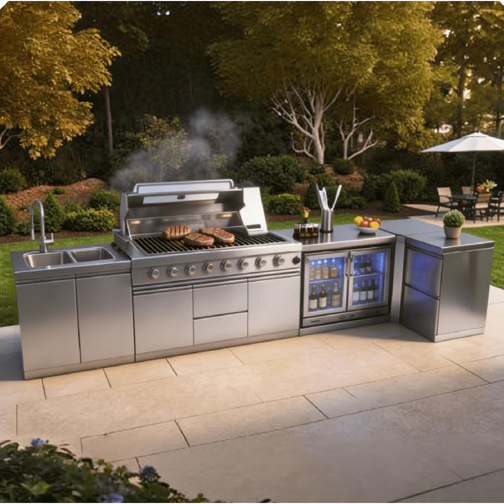 ROYO ROYO Outdoor BBQ Kitchen Cabinet (L-shape) RSC2410A